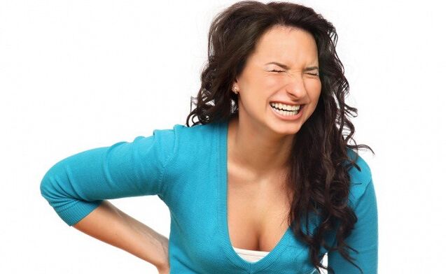 uvedená bolesť chrbta s hrudnou osteochondrózou