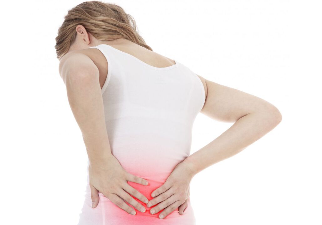 Osteochondróza môže ovplyvniť bedrovú chrbticu